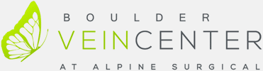 Boulder Vein Center logo with a light grey background